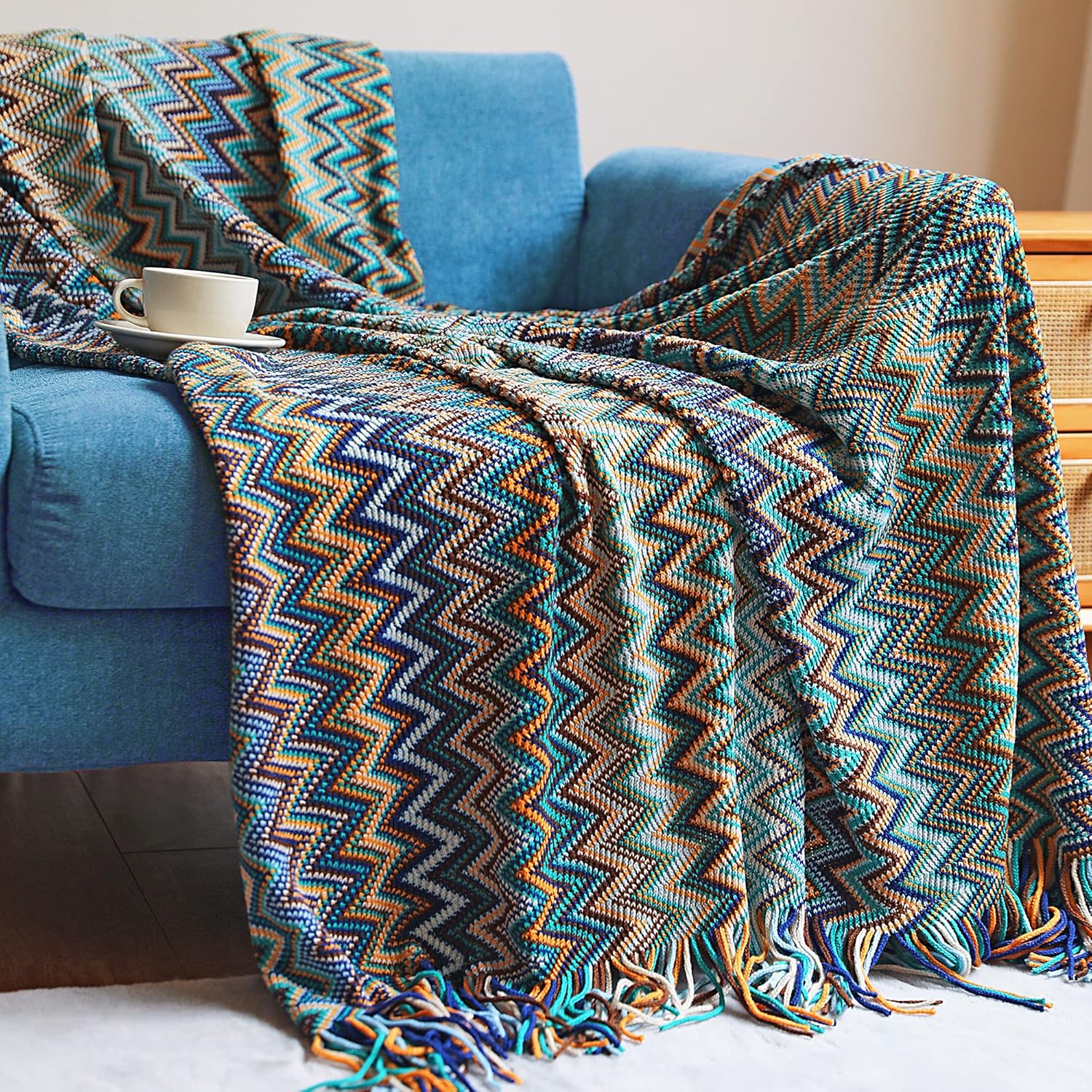 Brighten Any Room Instantly with a Multi Colored Throw
